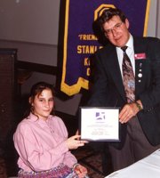 1994 Youth Appreciation Award presented by Harold Lauber